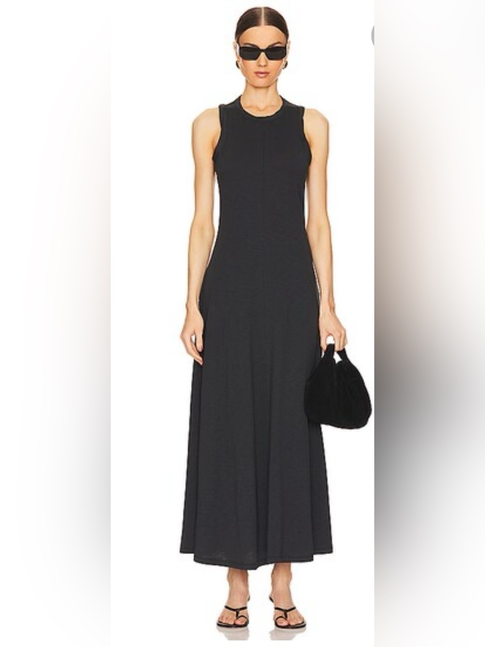 Rag & Bone Sadie Black Sleeveless Maxi Dress - Minimalist Elegant